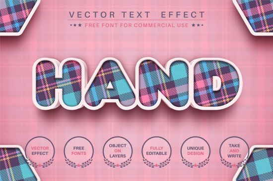 3D craft - editable text effect - 6126350