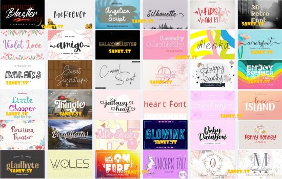Mix Font Bundle 57 - 36 Premium Fonts