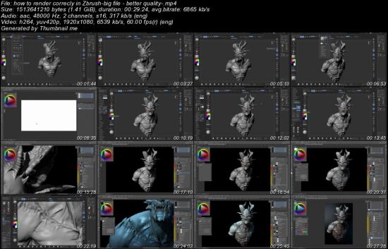 How to render correctly in ZBRUSH