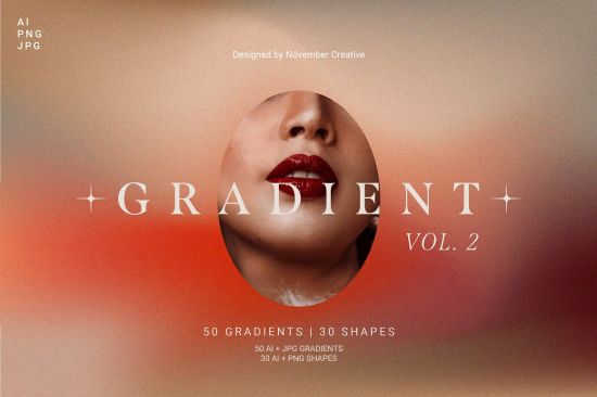 CreativeMarket - 80 Vibrant Gradients &amp; Shapes 5931698
