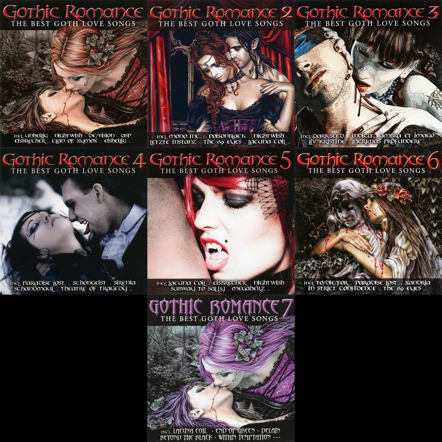 VA - Gothic Romance (The Best Goth Love Songs) Vol.1 - Vol.7 (2009-2019) MP...