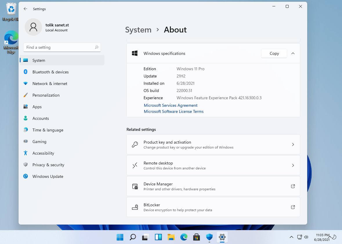 Windows 11 Insider Preview 10.0.22000.51 19in1 x64 - Identi