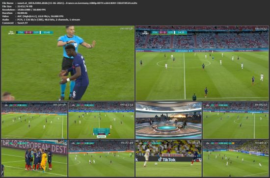 UEFA EURO 2020 15-06-2021 France vs Germany 1080p HDTV x264 WAV-CREATiVE24