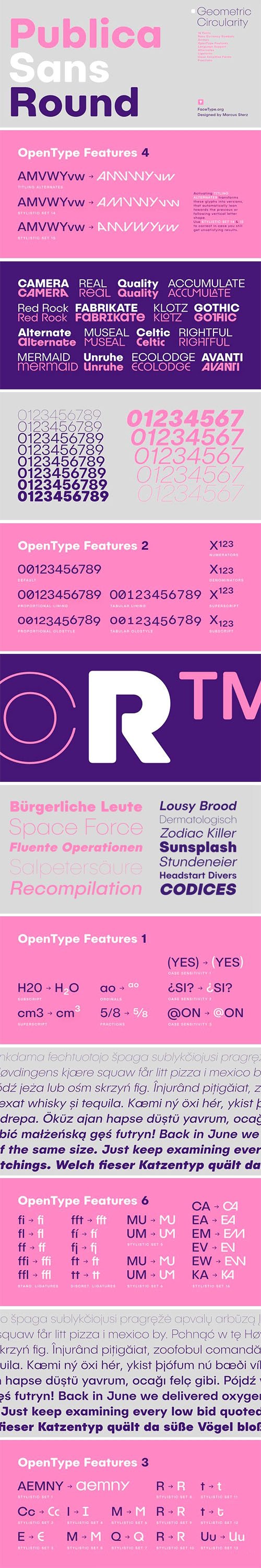 Publica Sans Round Font Family [16-Weights]