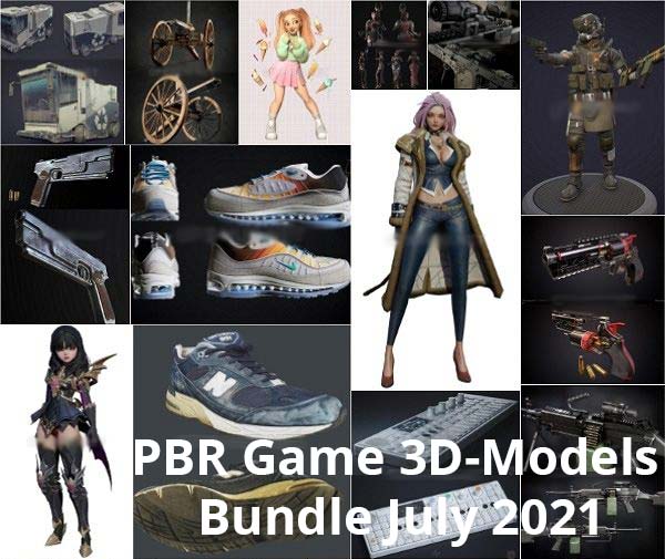 Download PBR Game 3D Models Bundle July 2021 SoftArchive