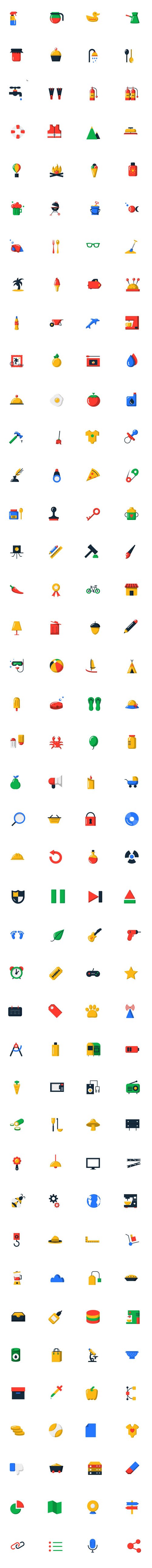 1000+ Blob Flat Icons [2 Styles]