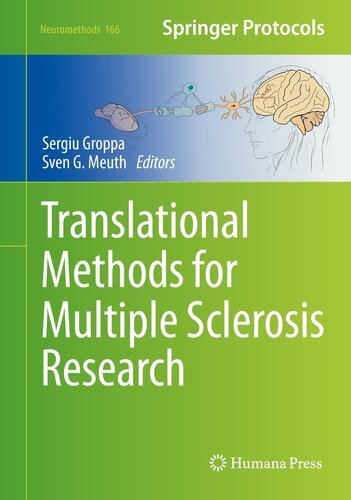 ranslational Methods for Multiple Sclerosis Research by Sergiu Groppa; Sven G. Meuth