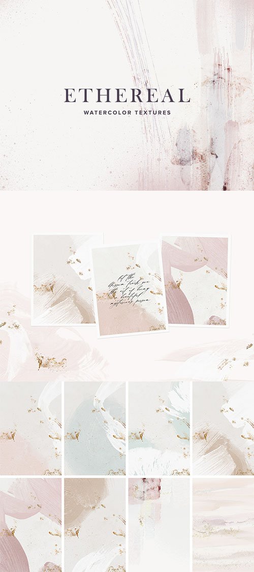 9 Ethereal Watercolor Textures
