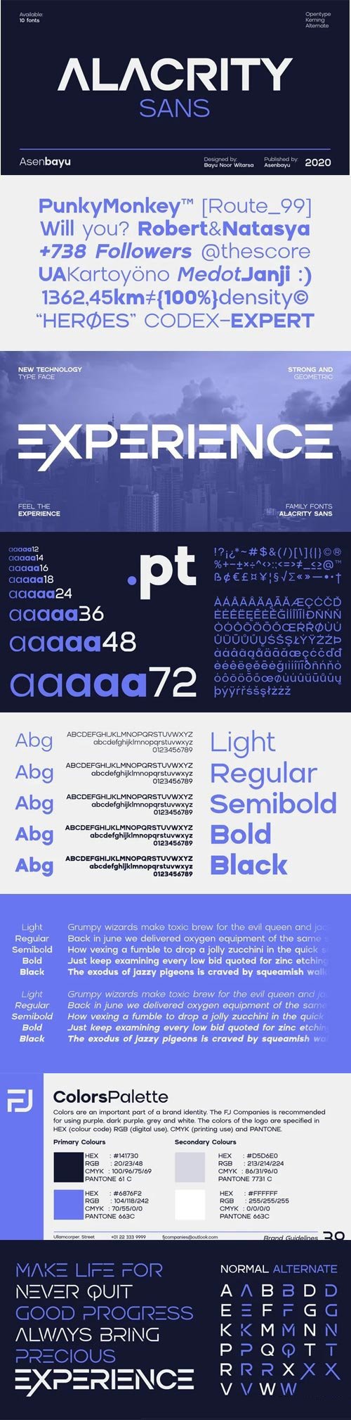 Alacrity Sans Serif Font Family [10-Weights]