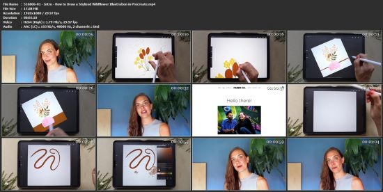 Skillshare - How to Draw a Stylized Wildflower Illustration in Procreate