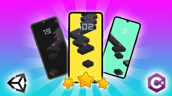 Unity Android 2021 Build 3D ZigZag Racing Game with C# Unity Android 2021 Build 3D ZigZag Racing Game with C#