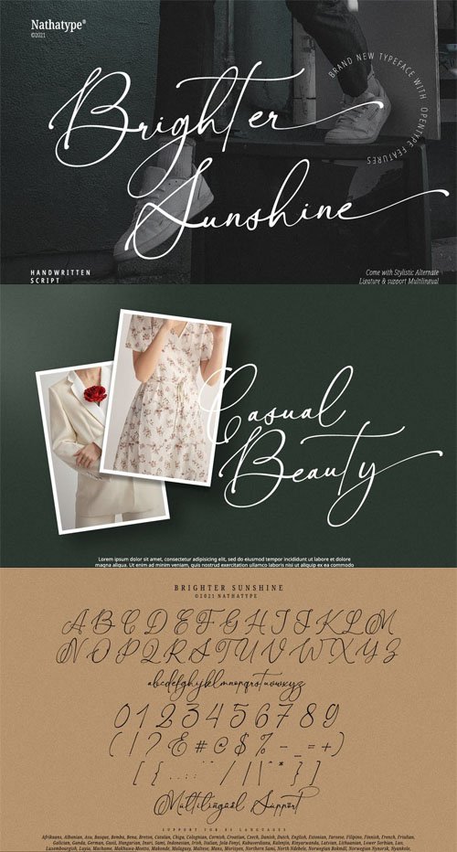 Brighter Sunshine - Handcrafted Font