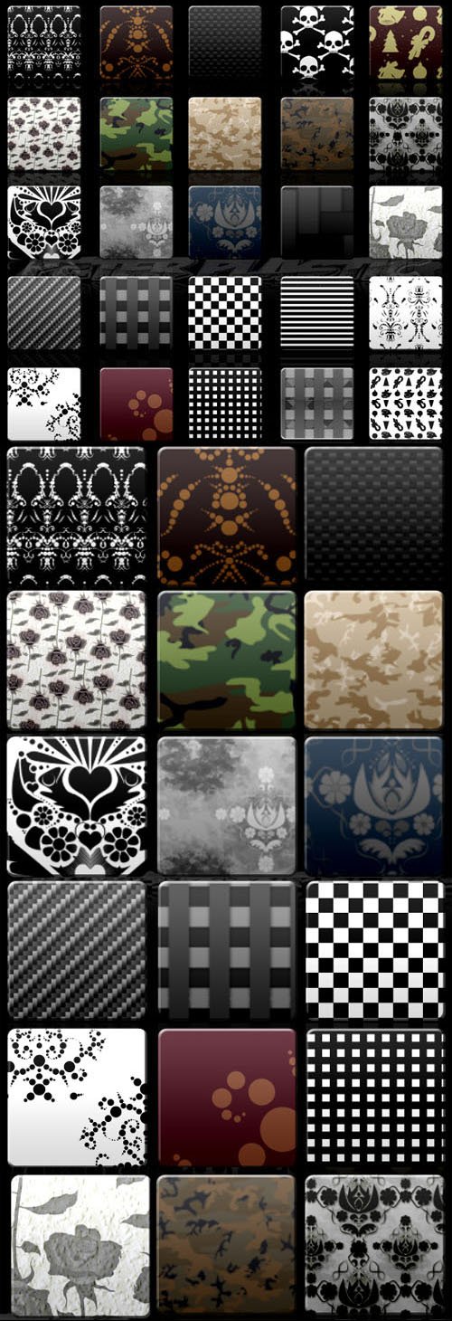 72 Patterns Styles Pack for Photoshop