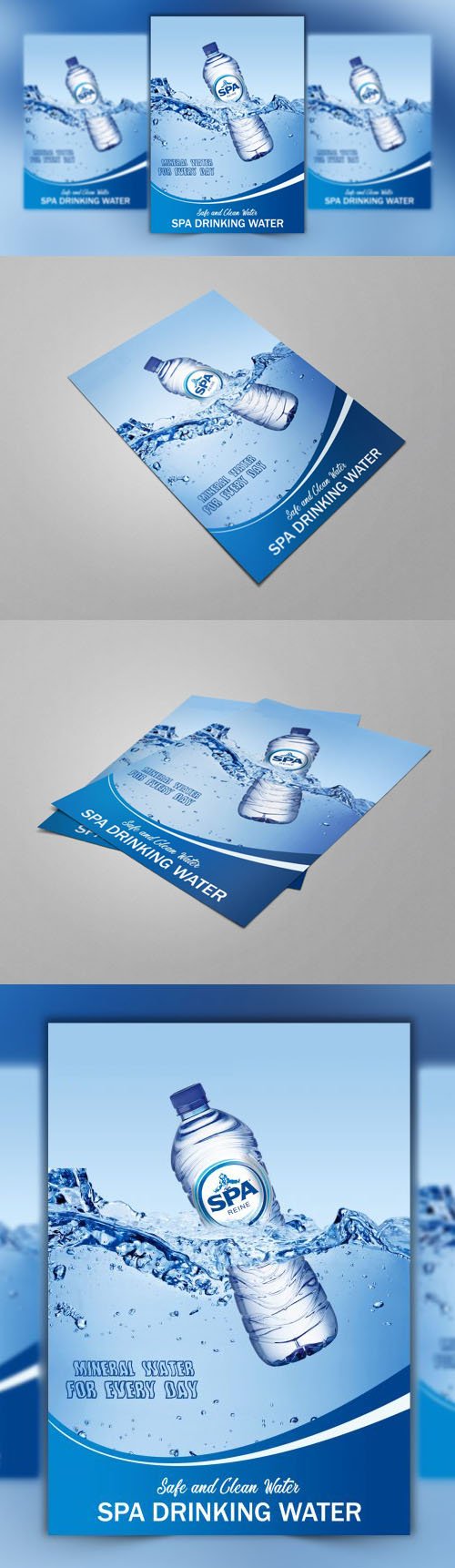 Water Company Flyer PSD Design Template