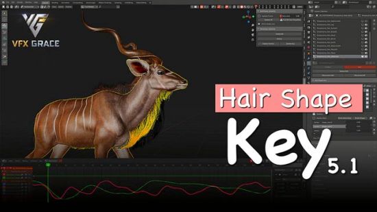 Blender Addon | Hairshapekey v5.1 and v5.2