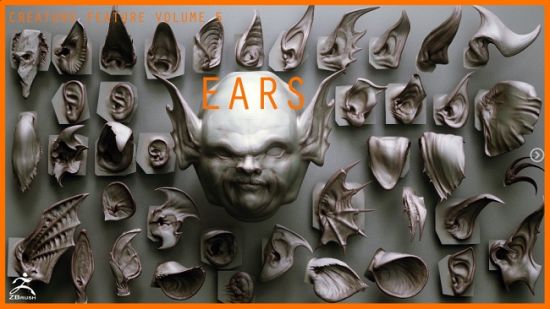 Artstation � Ears, Eyes, Jaws, Nails, Horns and Noses ZBrush VDM
