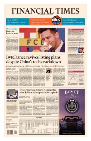 Financial Times USA - August 9, 2021