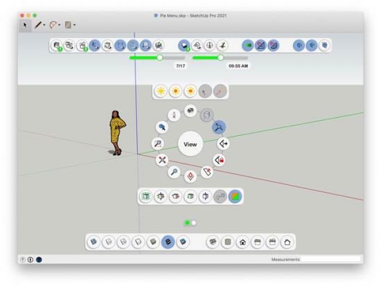 Curic Pie Menu 1.0.92 / 1.1.0 for Sketchup