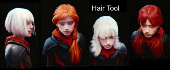 Gumroad - Hair Tool v2.30/v2.27 and HairLib and Hair Textures for Blender