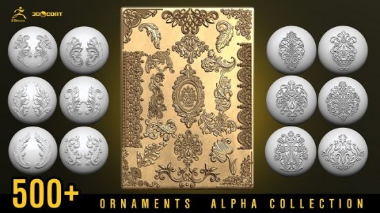 ArtStation - 500+ ornament alphas | Tracery decorations | Stencils 3dcoat &amp; Zbrush