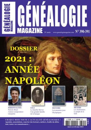 Généalogie N°390-391 - Mars-Mai 2021