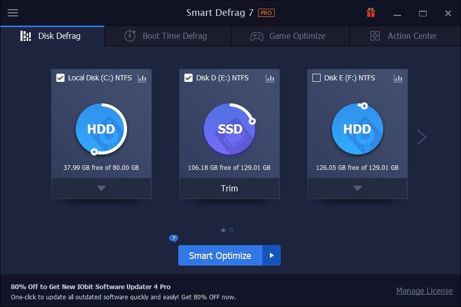 IObit Smart Defrag 9.0.0.311 download the new version