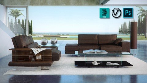 Photoshop Post Work for Interiors   Vray Render Passes