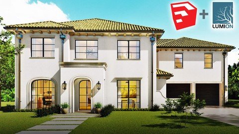 SketchUp 2D to 3D   Spanish Architecture