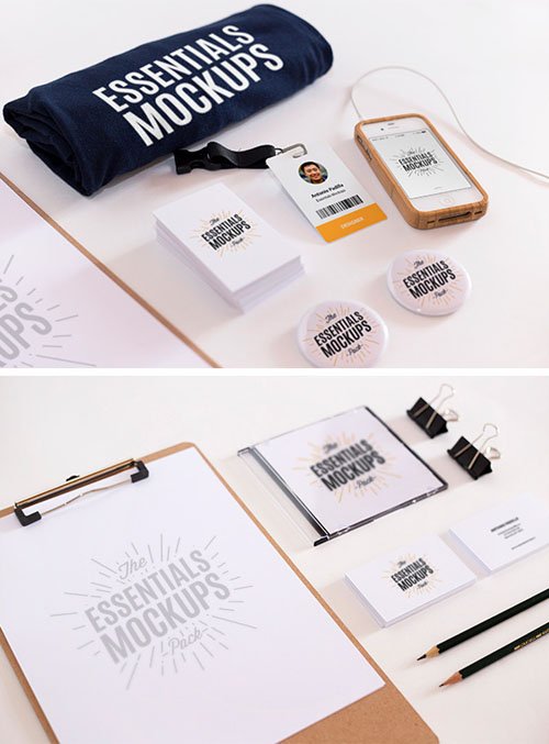 The Essentials PSD Mockups Pack