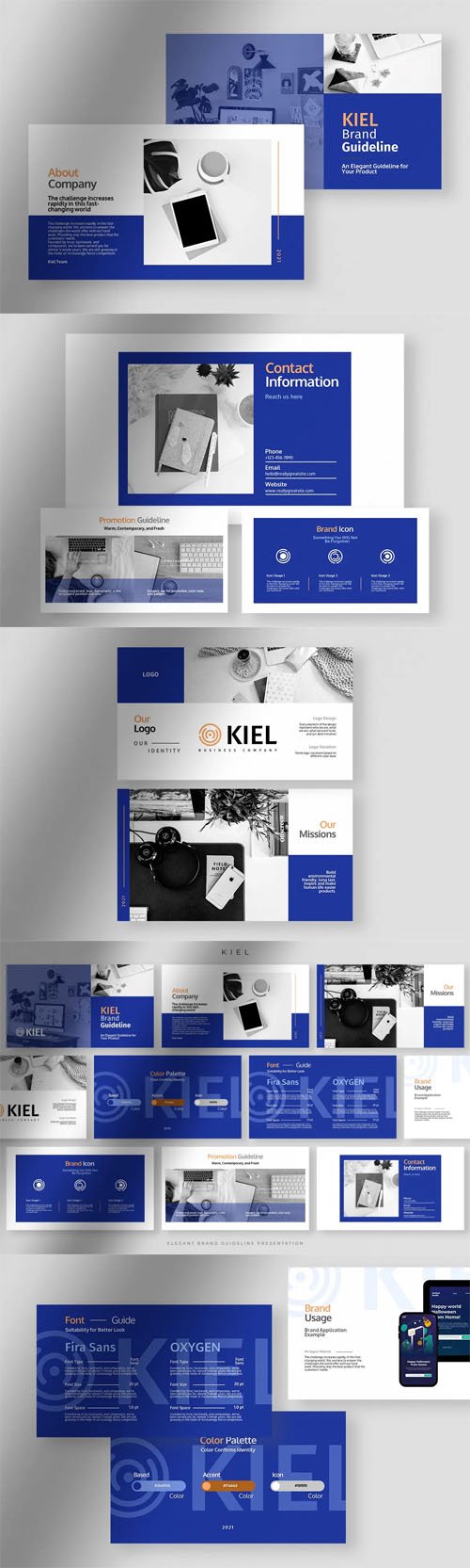 Kiel Brand Guideline Presentation Powerpoint Template