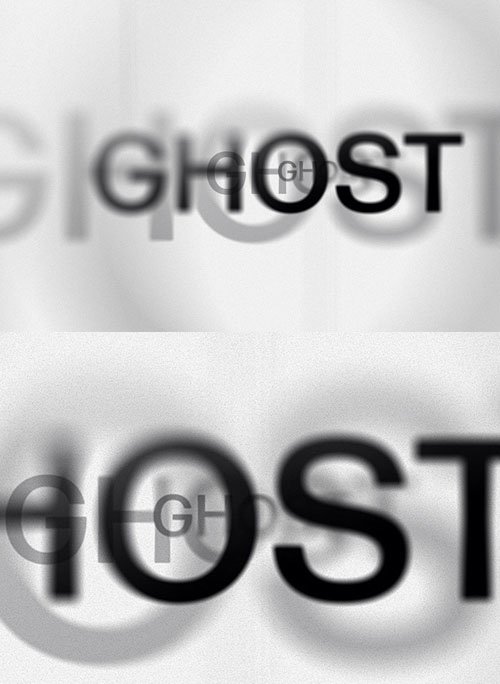 Ghost Letters PSD Text Effect