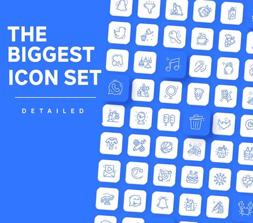 3000+ Icons - The Biggest Icon Set Figma Template
