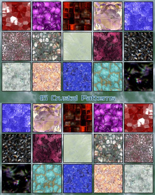15 Seamless Crystal Patterns for Photoshop