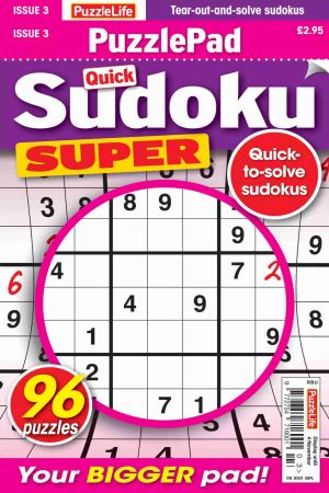 PuzzleLife PuzzlePad Sudoku Super - Issue 03, 2021