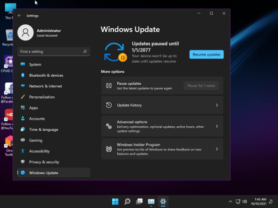 Windows 11 Pro Lite 21H2 Build 22000.194 x64 October 2021