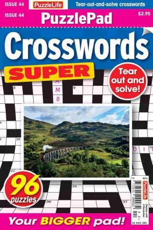 PuzzleLife PuzzlePad Crosswords Super - Issue 44, 2021