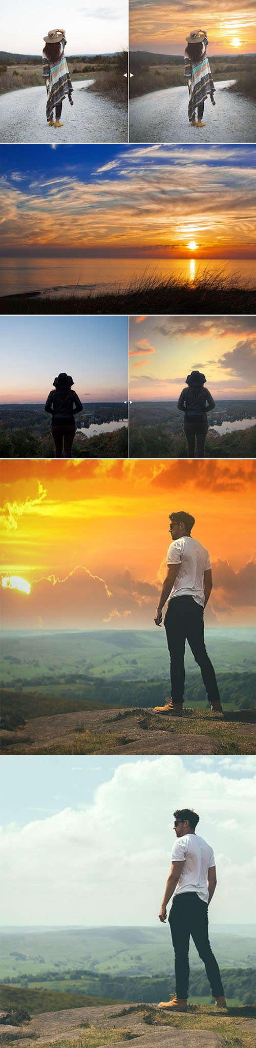 Sunset Skies Effects for Photoshop + Tutorial