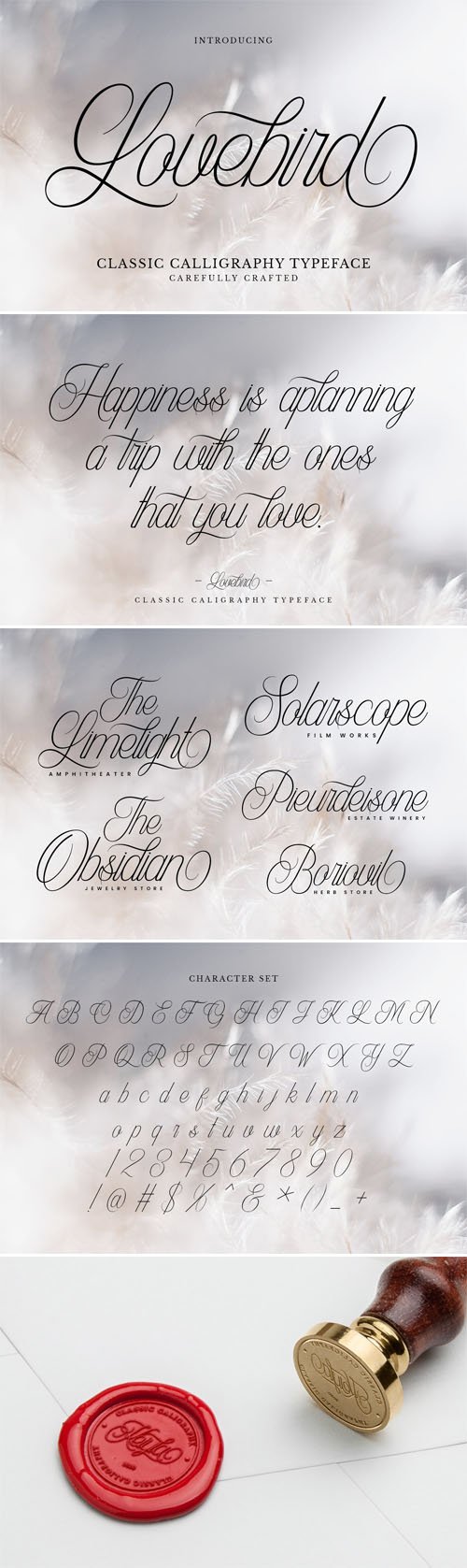 Lovebird - Classic Calligraphy Typeface