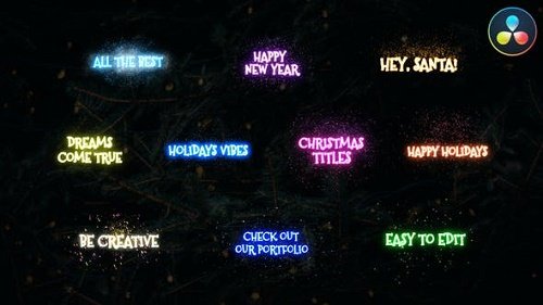 Christmas Magic Titles | DaVinci Resolve - 34924297