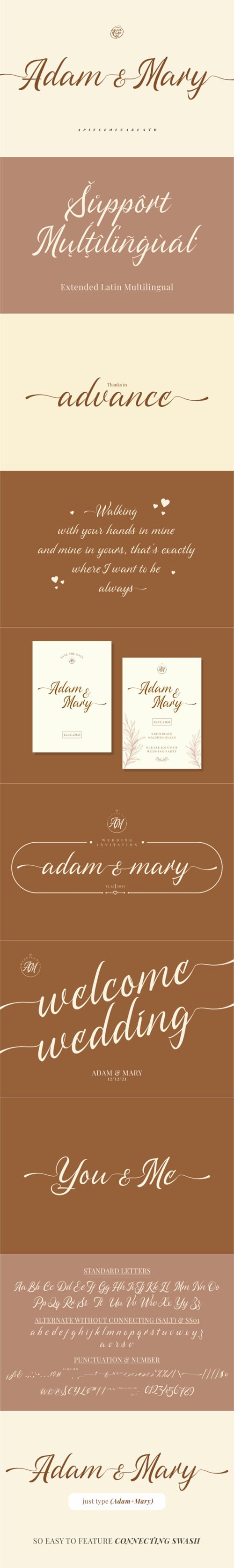 Adam & Mary - Magical Script Font
