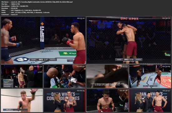 UFC Tuesday Night Contender Series S05W10 720p WEB-DL H264 FBB