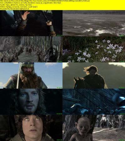 The Lord of the Rings The Two Towers 2002 EXTENDED REMASTERED BRRip XviD MP3-XVID