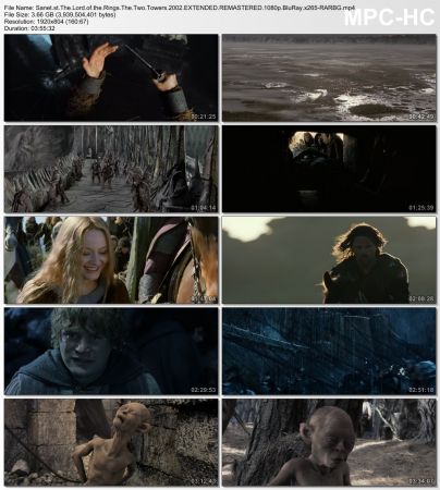 The Lord of the Rings The Two Towers 2002 EXTENDED REMASTERED 1080p BluRay x265-RARBG