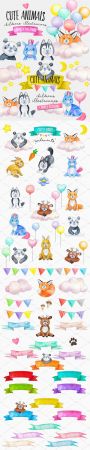 CUTE Animals   Childrens Illustrations + Lovely Patterns
