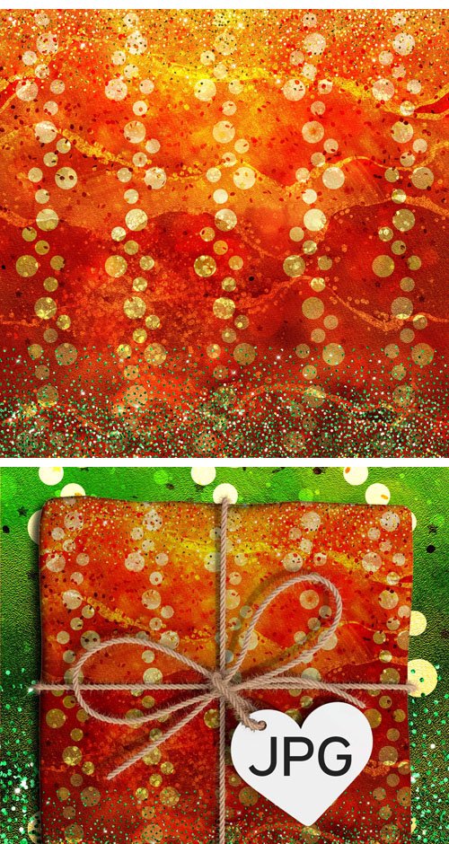 Holiday & New Year Glitter Backgrounds