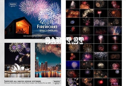 Fireworks Effect Overlays - 6791171
