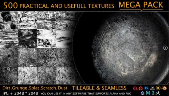 Artstation - MEGA PACK - 500 Practical and useful Stencil imperfection