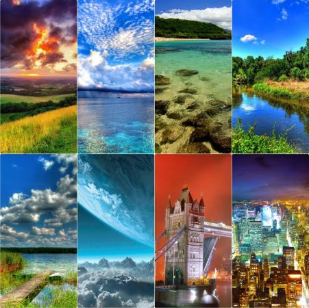 Wallpapers for smartphones - nature, fantasy, space, cities, architecture