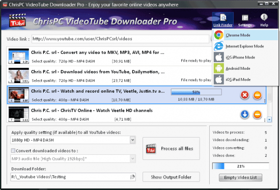 ChrisPC VideoTube Downloader Pro 14.23.0627 instal the new version for iphone