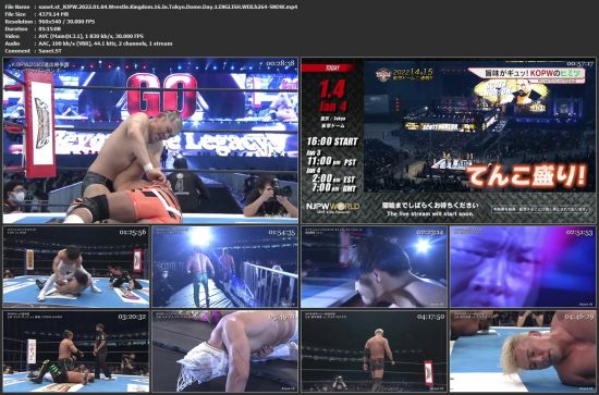 NJPW 2022 01 04 Wrestle Kingdom 16 In Tokyo Dome Day 1 WEB h264-SNOW